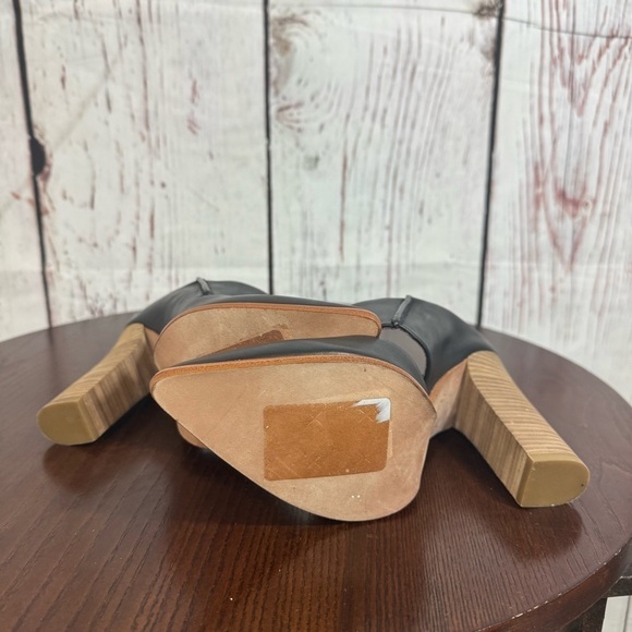 Black Leather Women's Mules - Picture 10 of 14